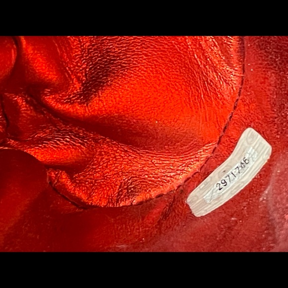 Rare Vintage Chanel Duma Metallic Red Quilted Leather Small Backpack 1991-1994 - Picture 5 of 14